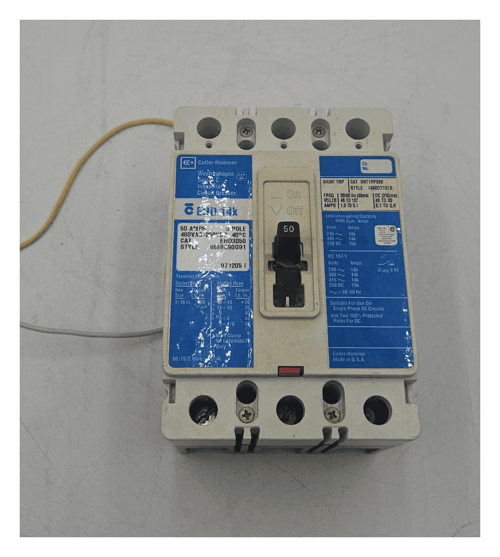 Cutler-Hammer EHD3050 Circuit Breaker — image 1 of 8