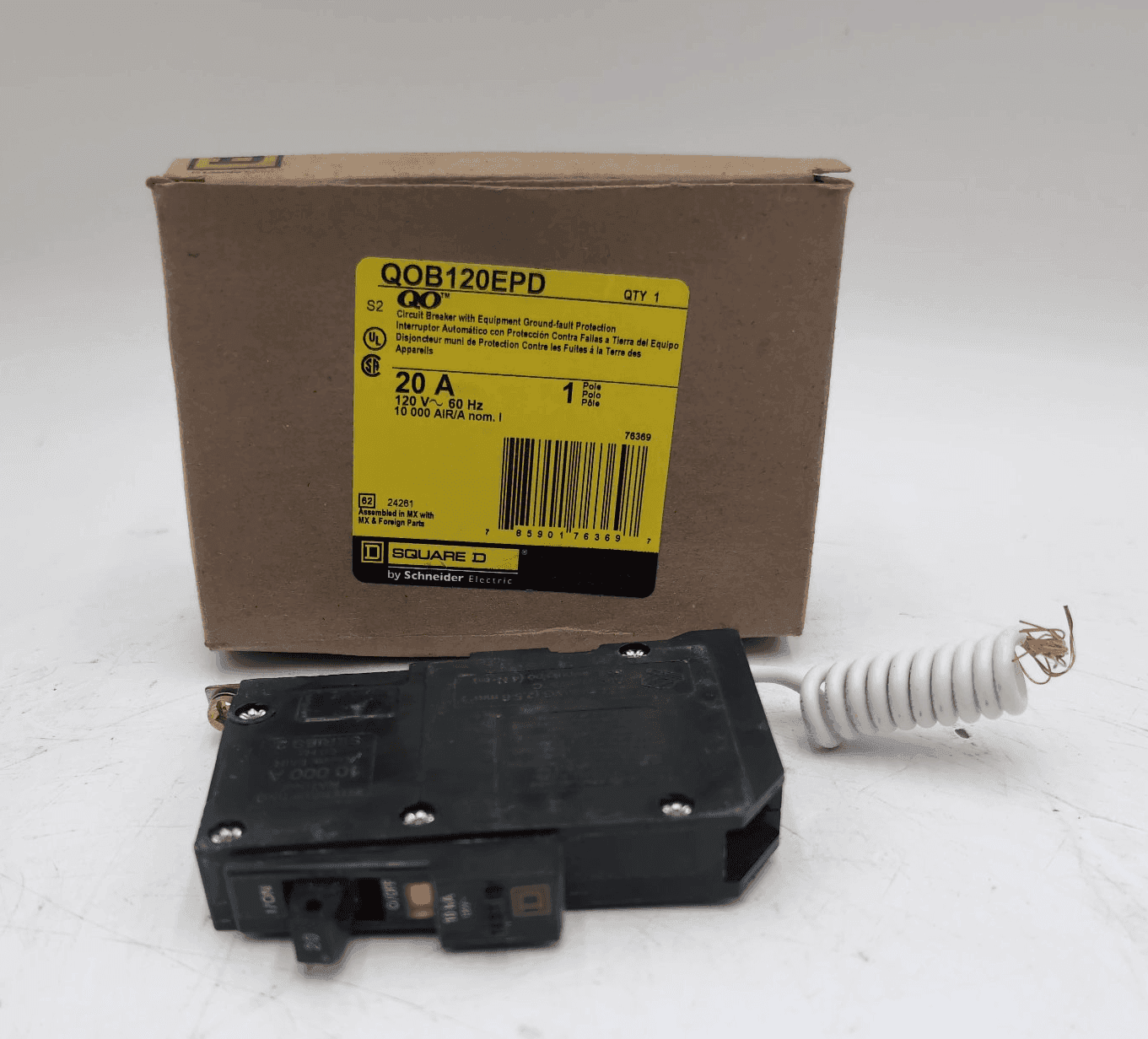 Square D QOB120EPD Circuit Breaker — image 1 of 6