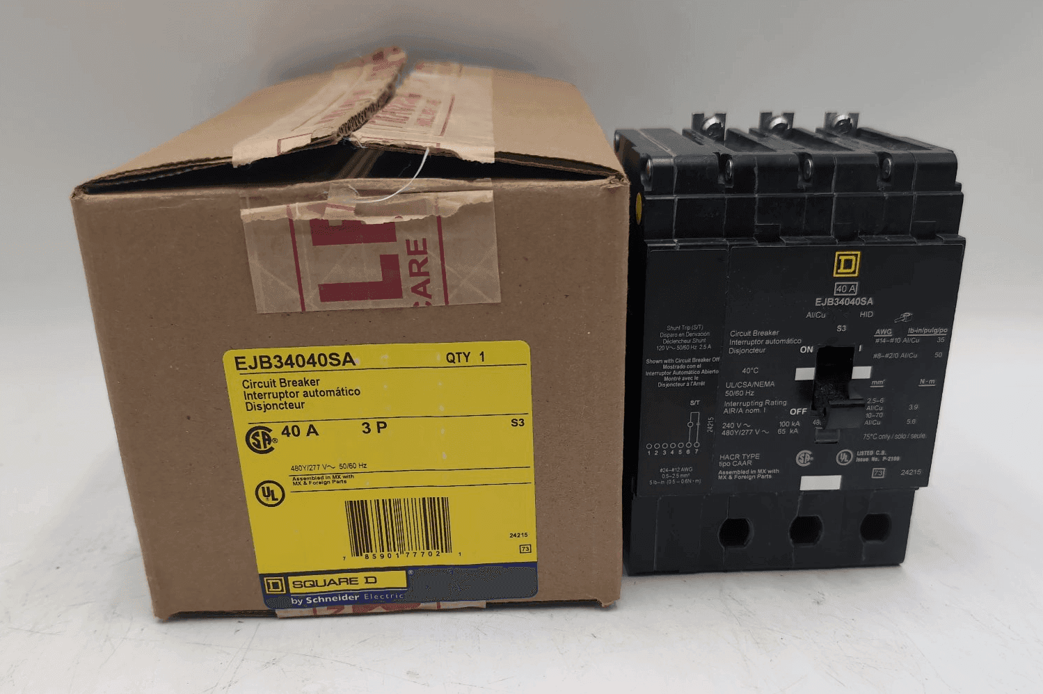 Square D EJB34040SA Circuit Breaker — image 1 of 6