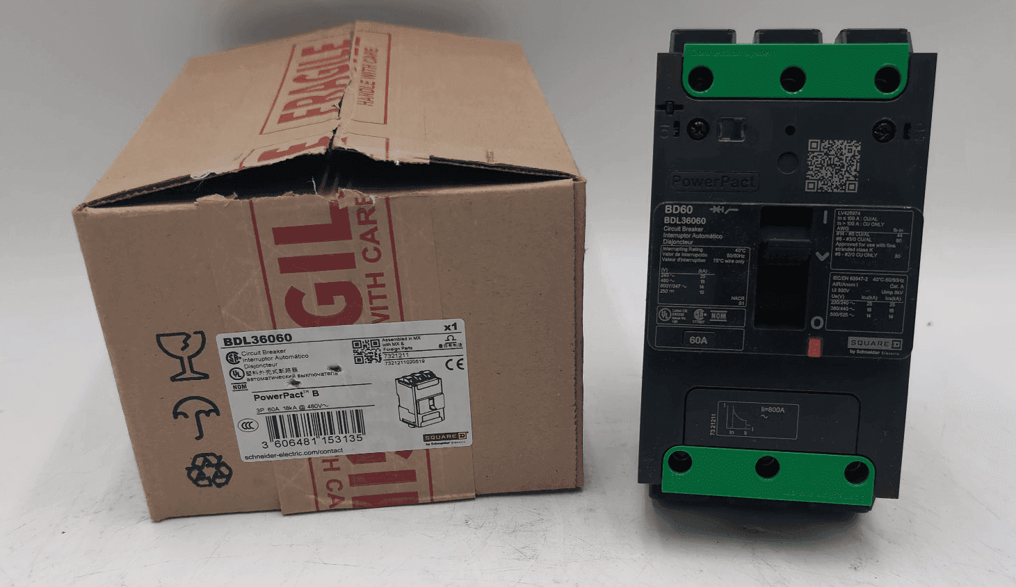 Square D BDL36060 Circuit Breaker — image 1 of 6