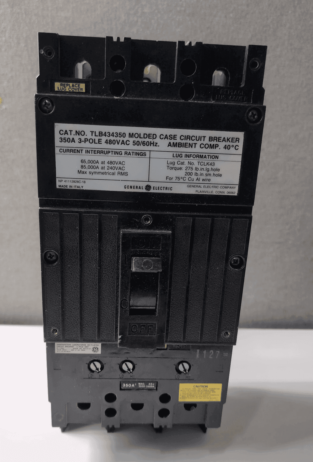 GE TLB434350 Circuit Breaker — image 1 of 6
