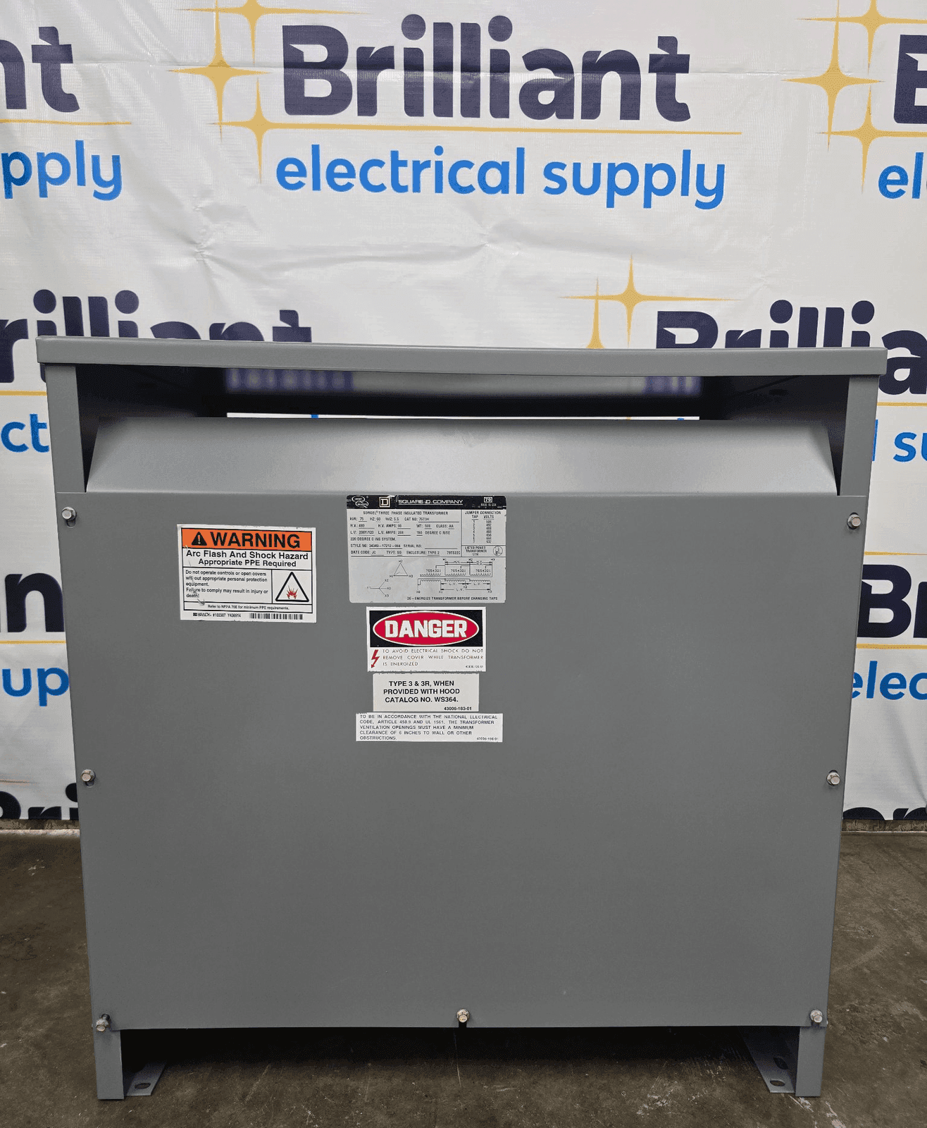 Square D 75T3H Dry Type Transformers — image 1 of 8
