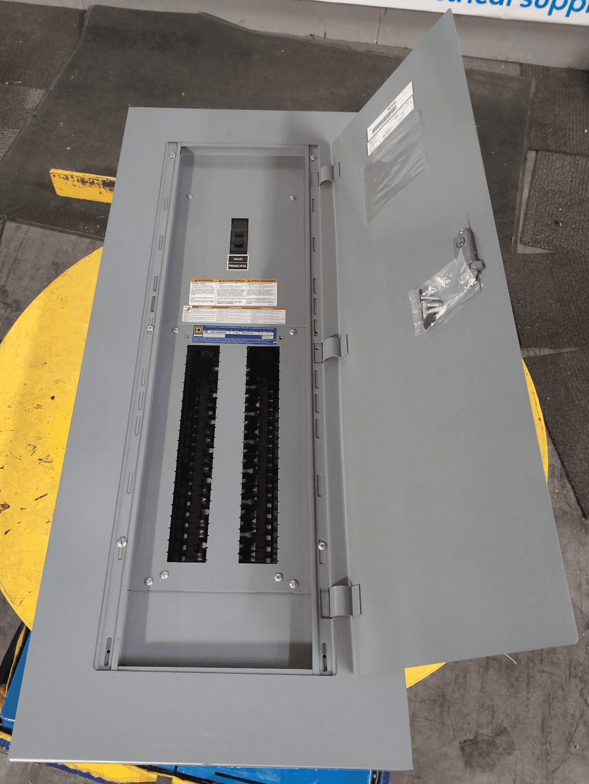 Square D E3 100A 208Y/120V Main Breaker Panelboard with QDL32100