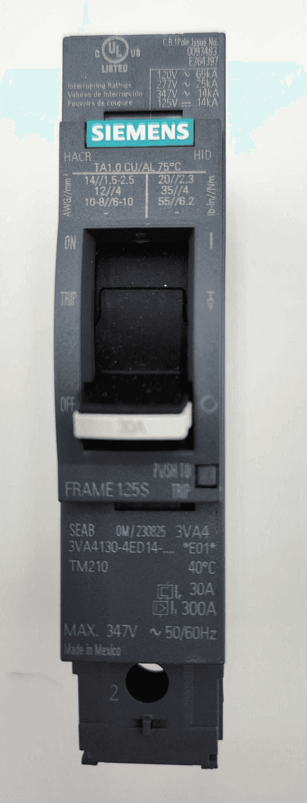 Siemens 3VA4130-4ED14-0AA0 Circuit Breaker — image 1 of 6