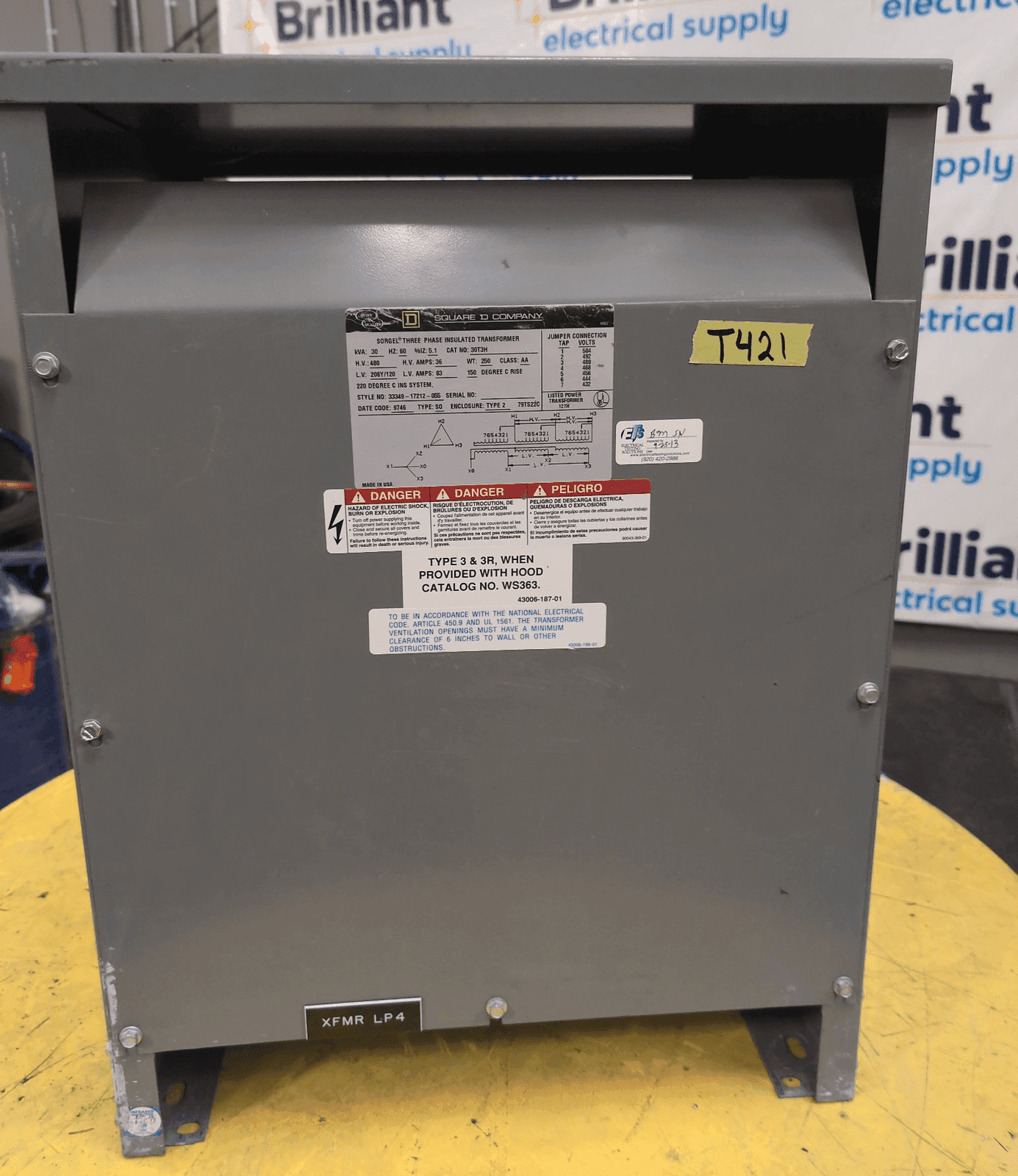 Square D 30T3H Dry Type Transformers — image 1 of 10