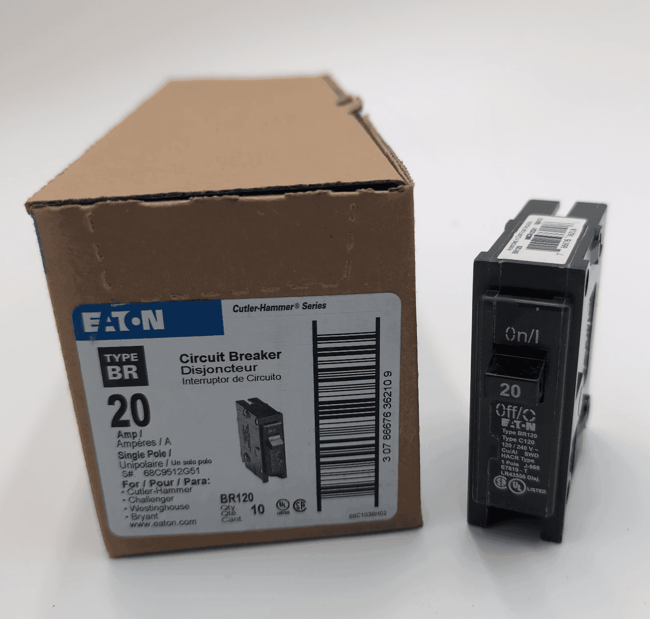 Eaton BR120 Circuit Breaker — image 1 of 8