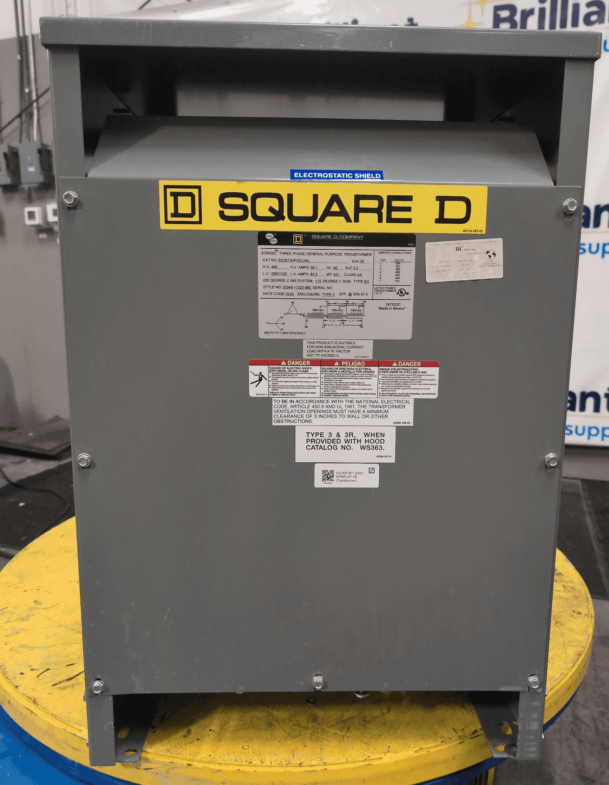 Square D EE30T3HFISCUNL Dry Type Transformers — image 1 of 10
