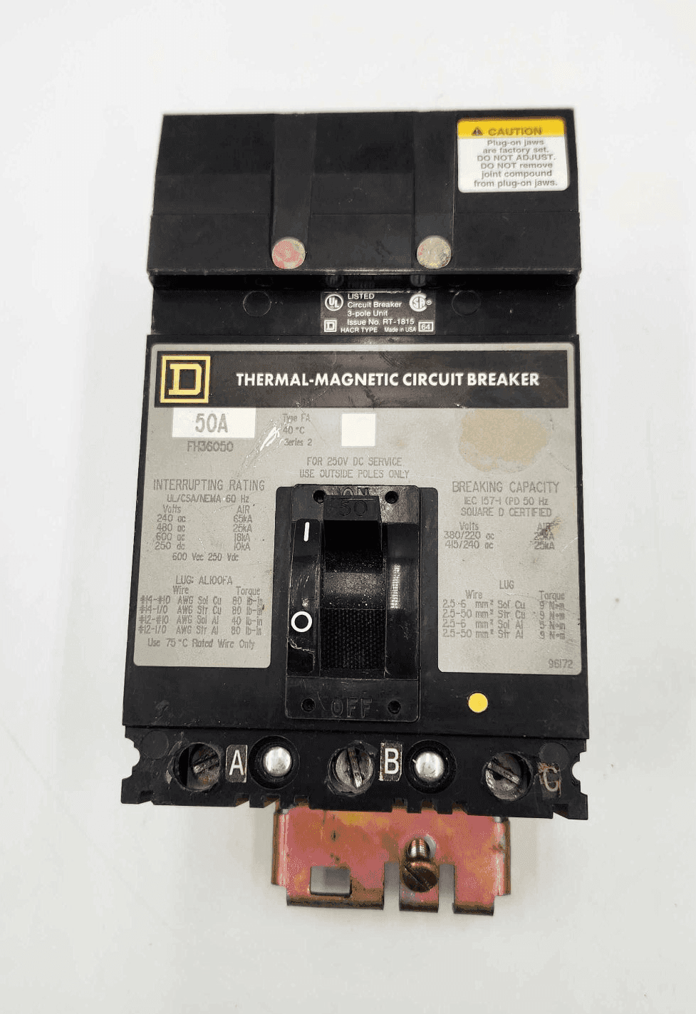 Square D FH36050 Circuit Breaker — image 1 of 7