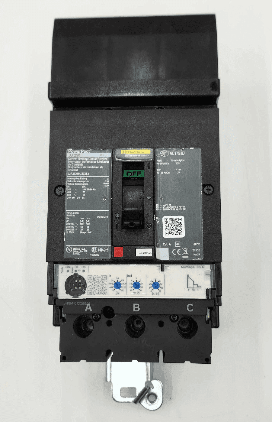 Square D JJA36250U33XLY Circuit Breaker — image 1 of 7