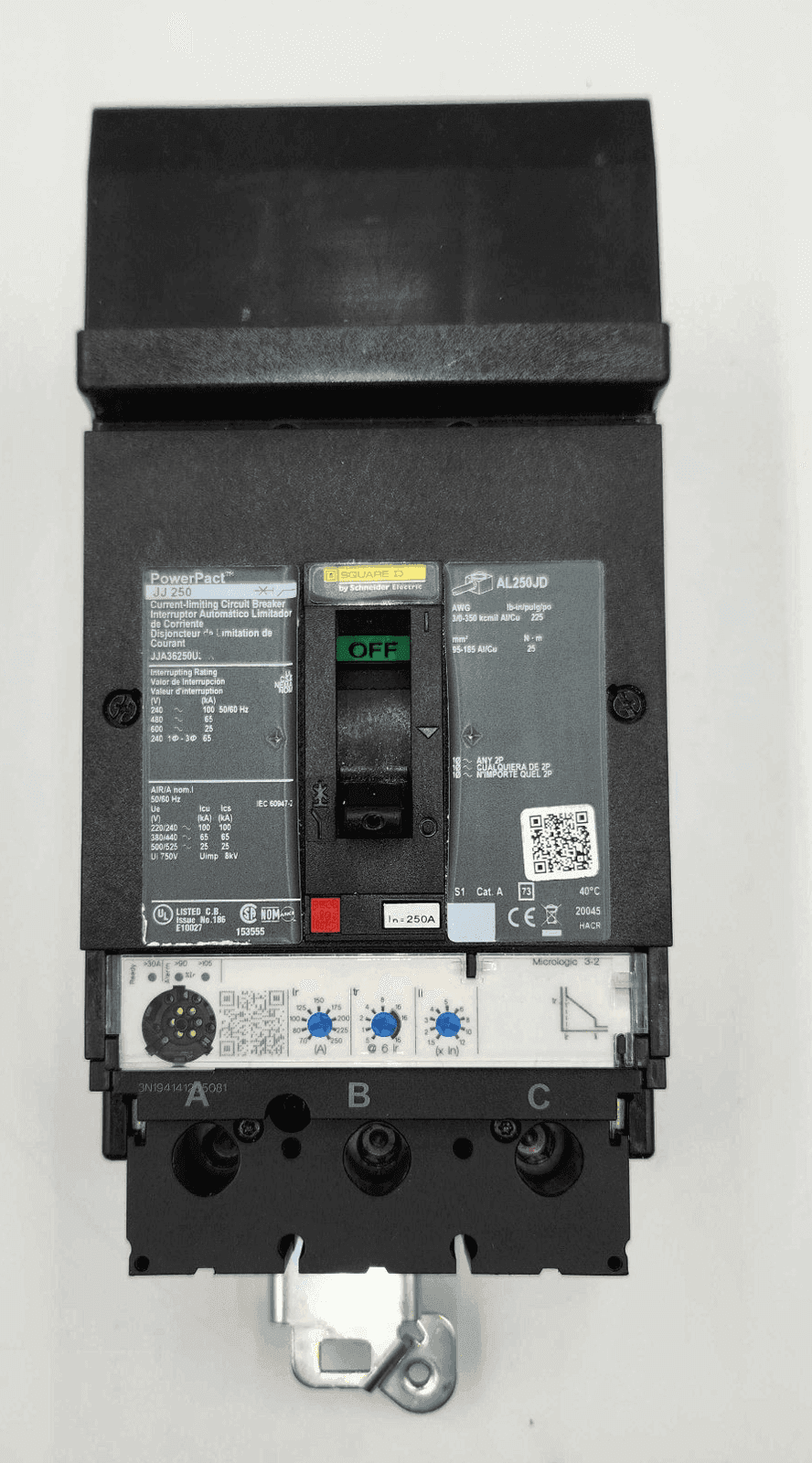 Square D JJA36250U Circuit Breaker — image 1 of 7