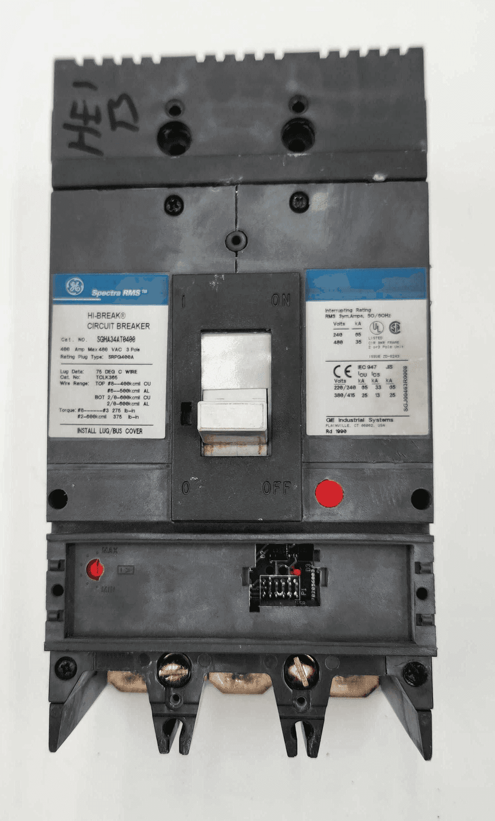 GE SGHA34AT0400 Circuit Breaker — image 1 of 7