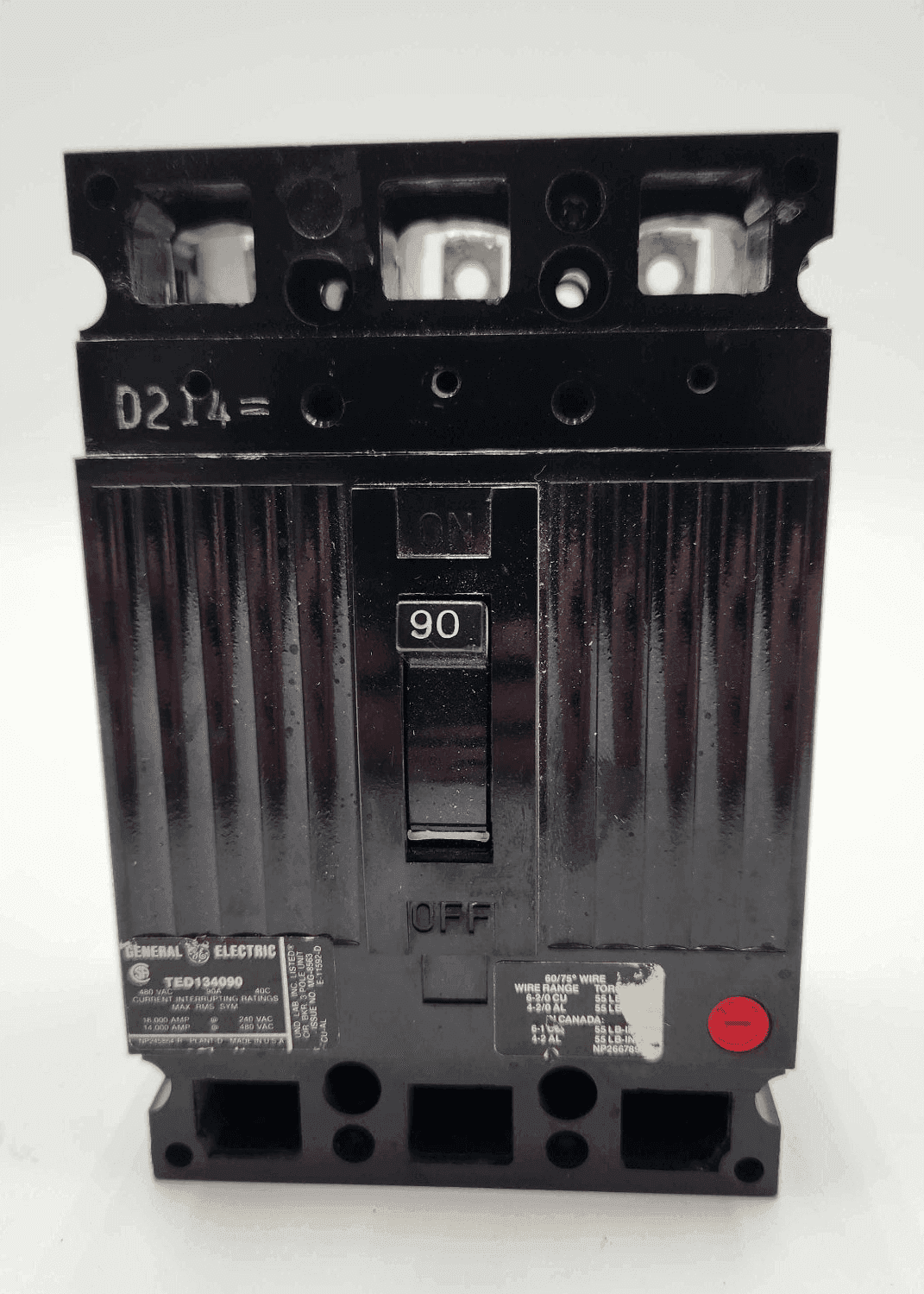 GE TED134090 Circuit Breaker — image 1 of 7