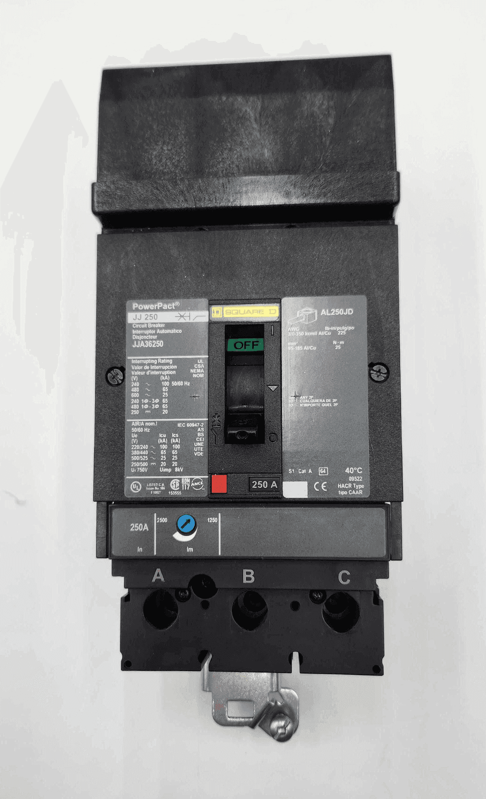 Square D JJA36250 Circuit Breaker — image 1 of 7