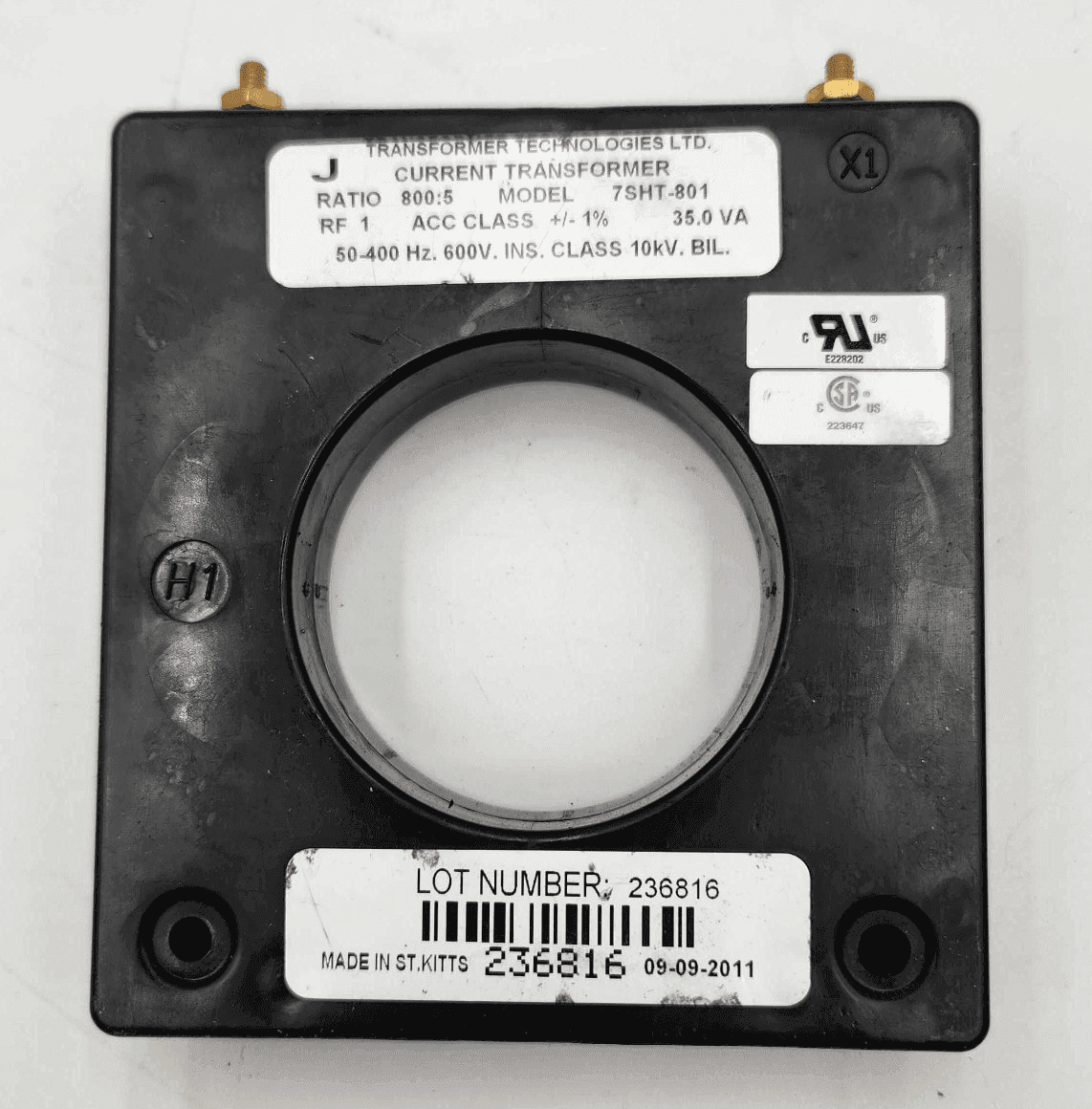 Crompton 7SHT-801 Current Transformer 6" x 3"