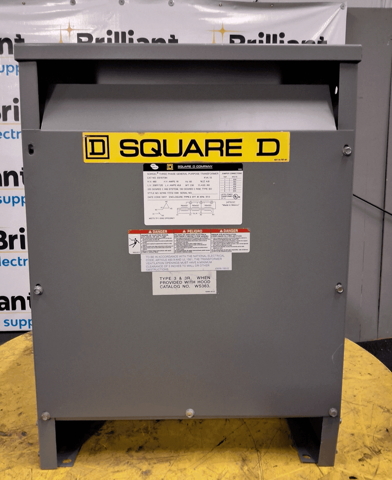 Square D EE15T3H Dry Type Transformers — image 1 of 10
