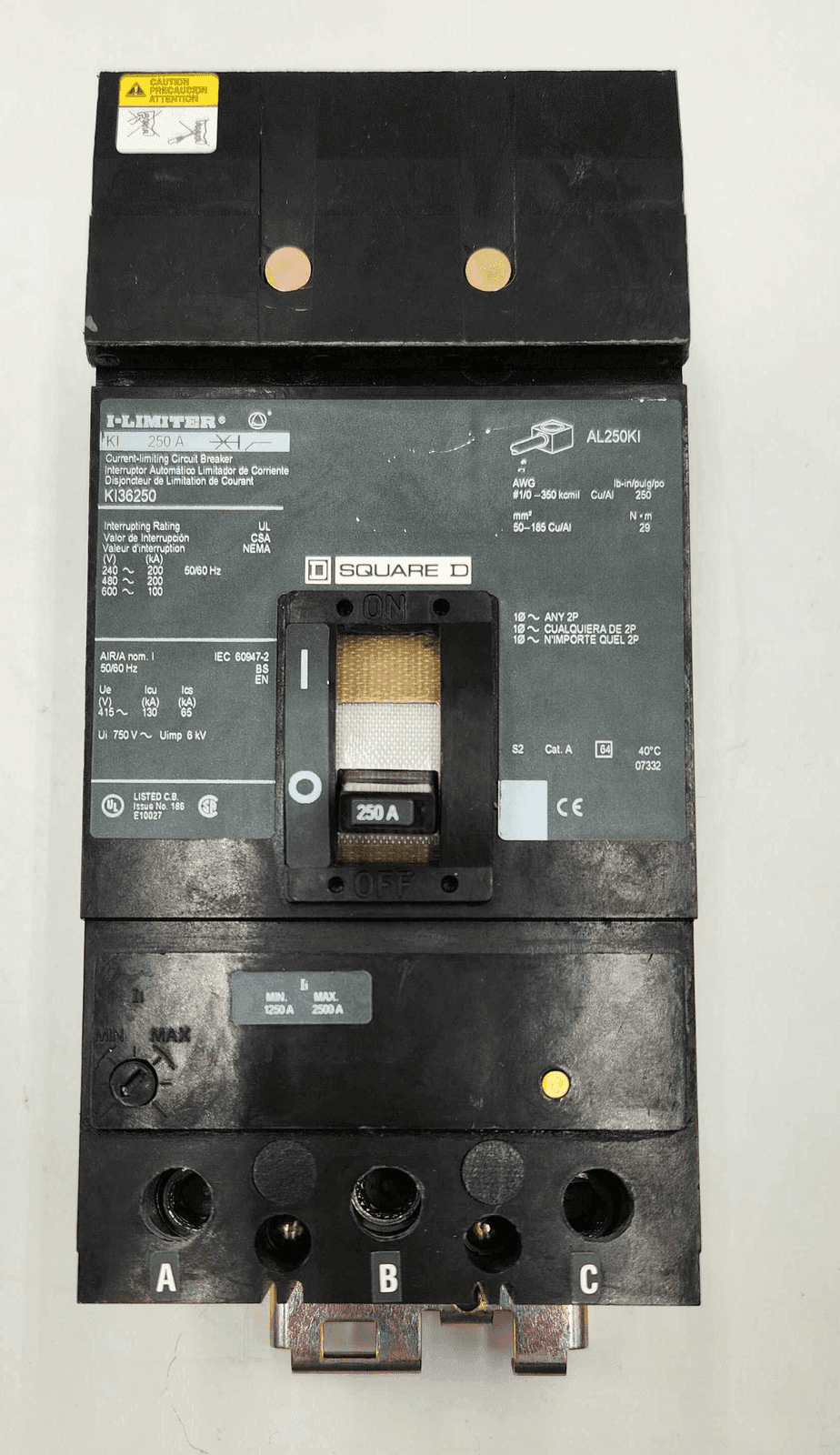 Square D KI36250 Circuit Breaker — image 1 of 7