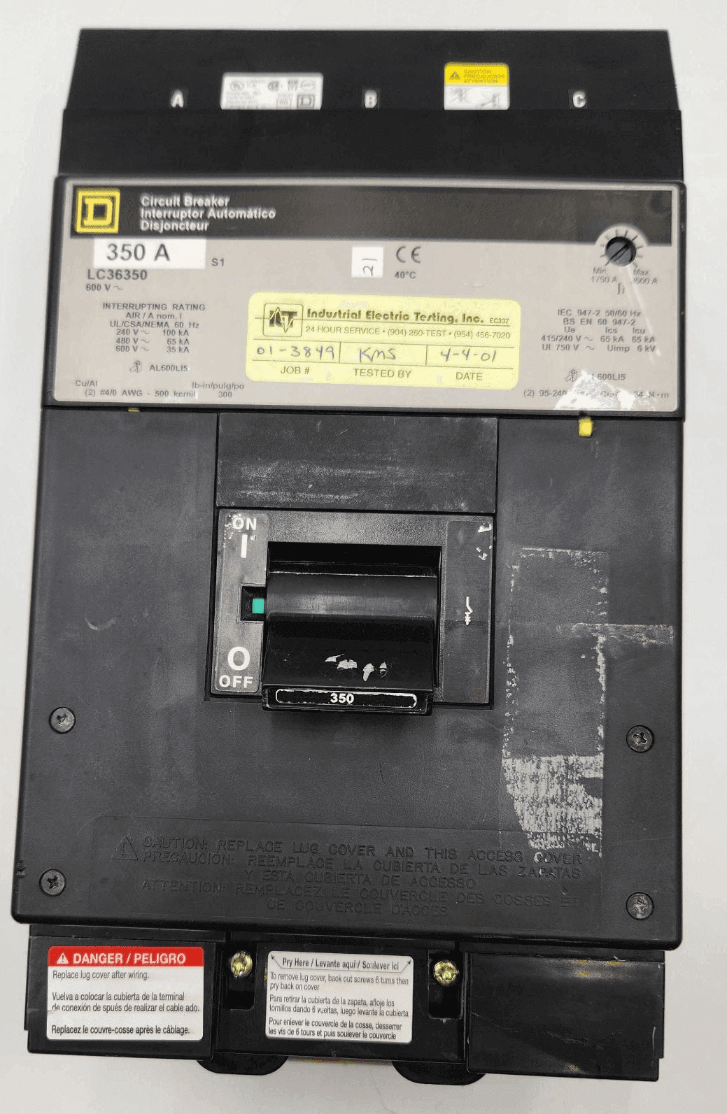 Square D LC36350 Circuit Breaker — image 1 of 7