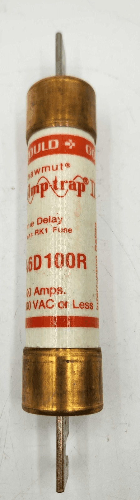 Gould Shawmut A6D100R Fuse 100A 600V Class RK1 Time-Delay