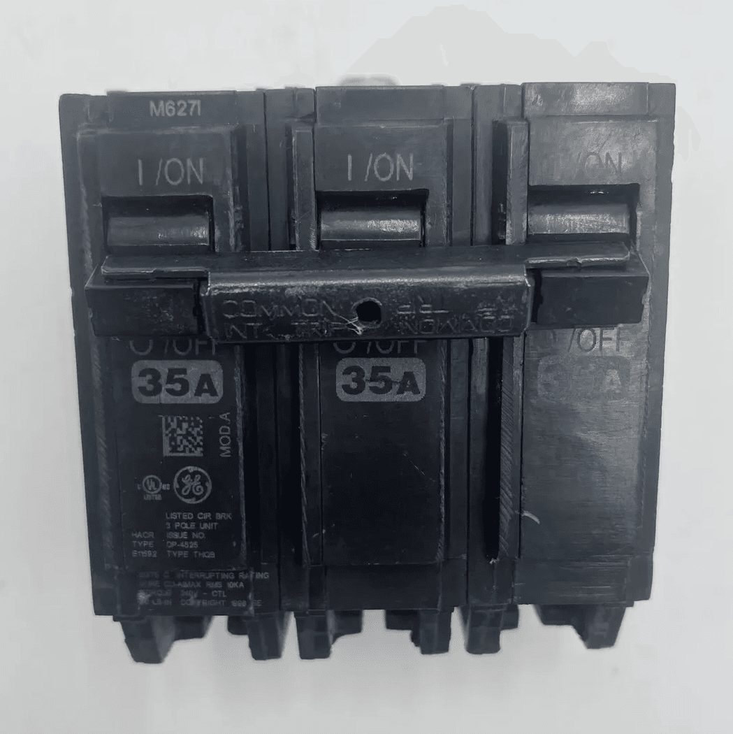 GE THQB32035 Circuit Breaker 35A 240V 3 Pole