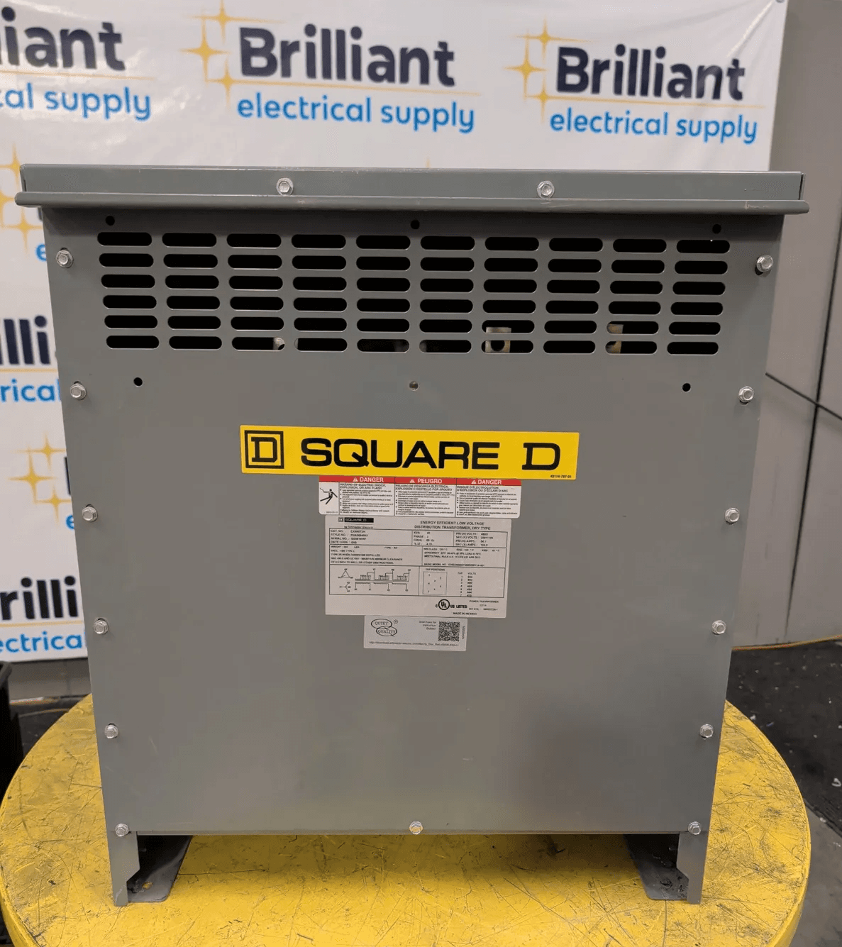 Square D EXN45T3H 45kVA 480D/208Y 3PH Indoor NEMA 1 Transformer