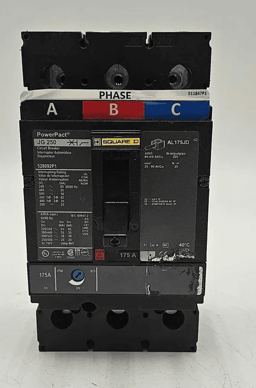 Square D JGL36175 Circuit Breaker 175A 600V 3P
