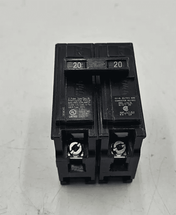 Siemens B220 Circuit Breaker 20A 240V 2 Pole