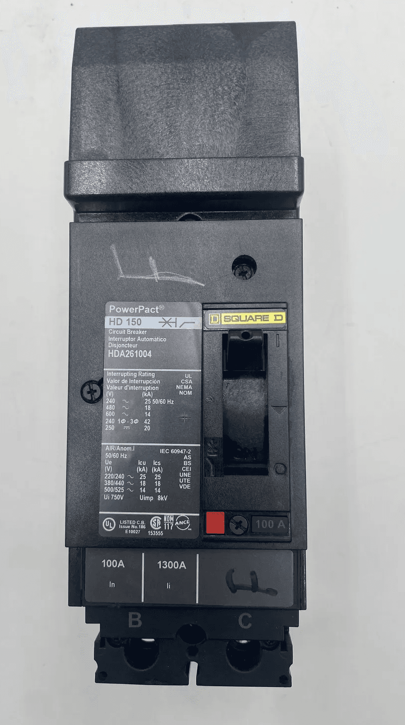 Square D HDA261004 Circuit Breaker 100A 600V 2 Pole