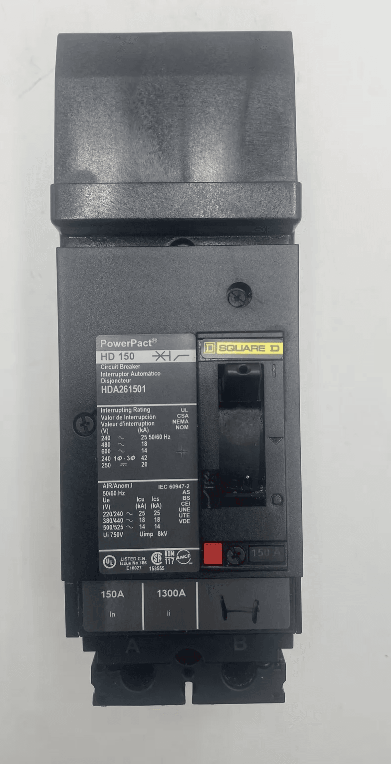 Square D HDA261501 Circuit Breaker 150A 600V 2 Pole