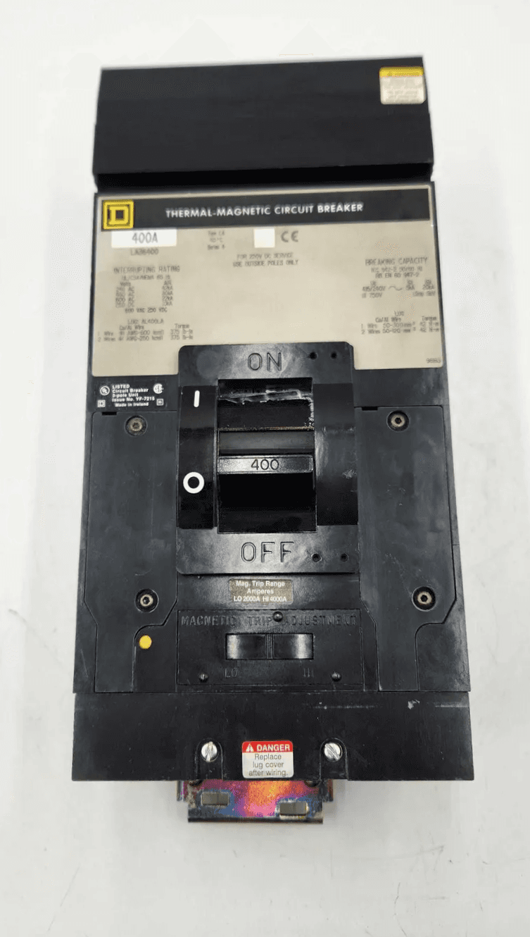 Square D LA36400 I-Line Circuit Breaker 400A 600V 3P