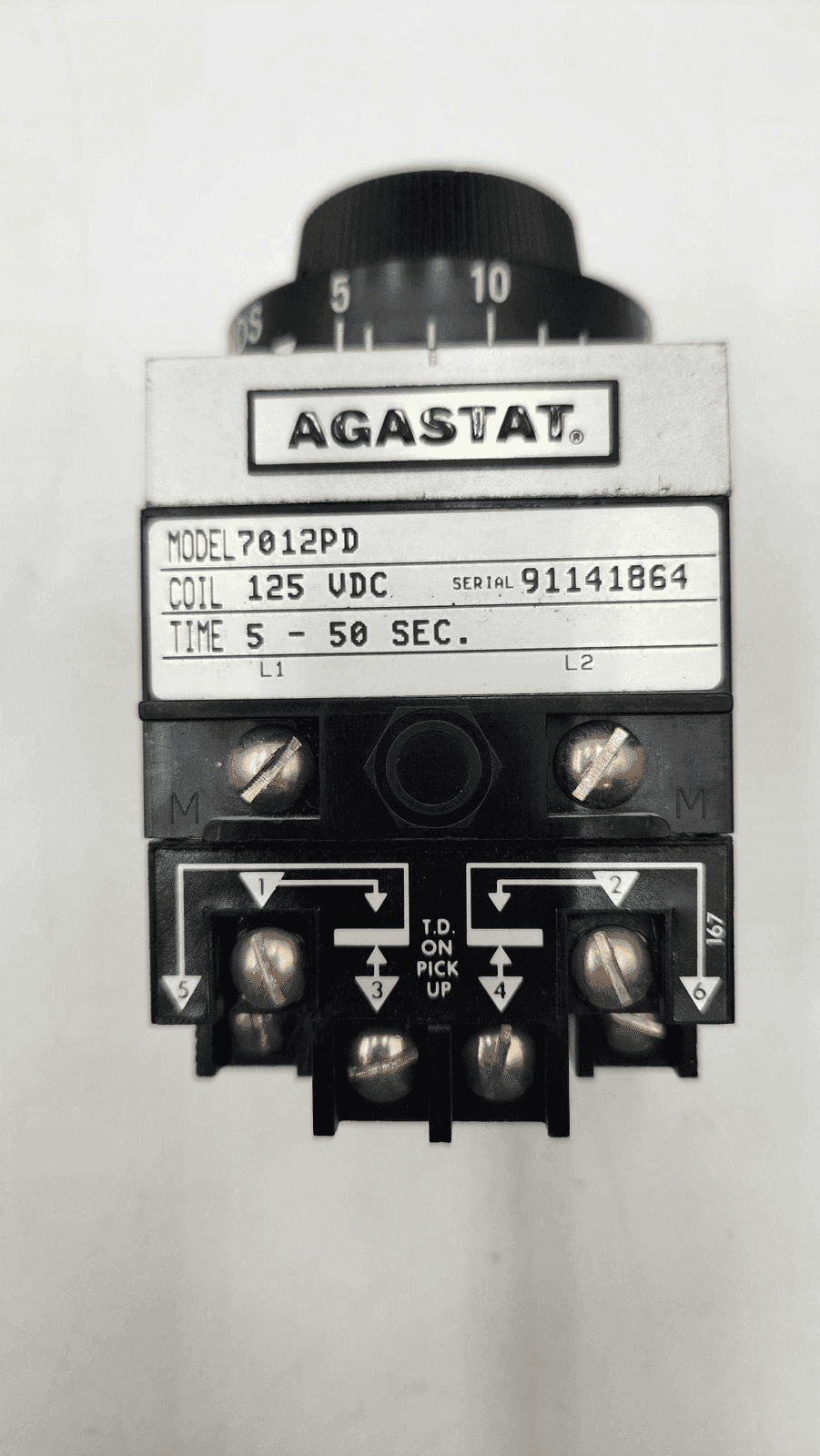 Agastat 7012PD Time Delay Relay 120V