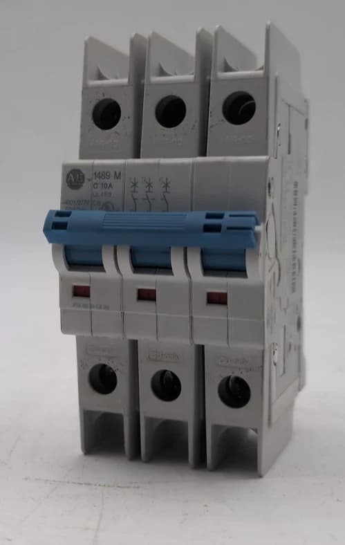 Allen-Bradley 1489-M3C100 Series D Mini Circuit Breaker 10A 3P 480Y/277 VAC NEW