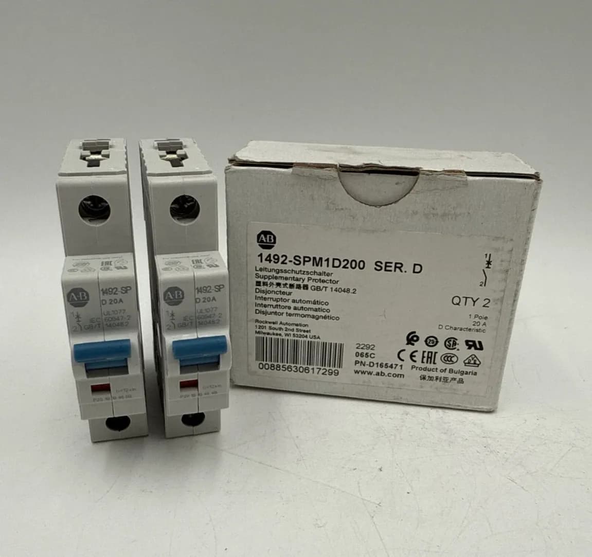 Allen-Bradley 1492-SPM1D200 Circuit Breaker — image 1 of 8