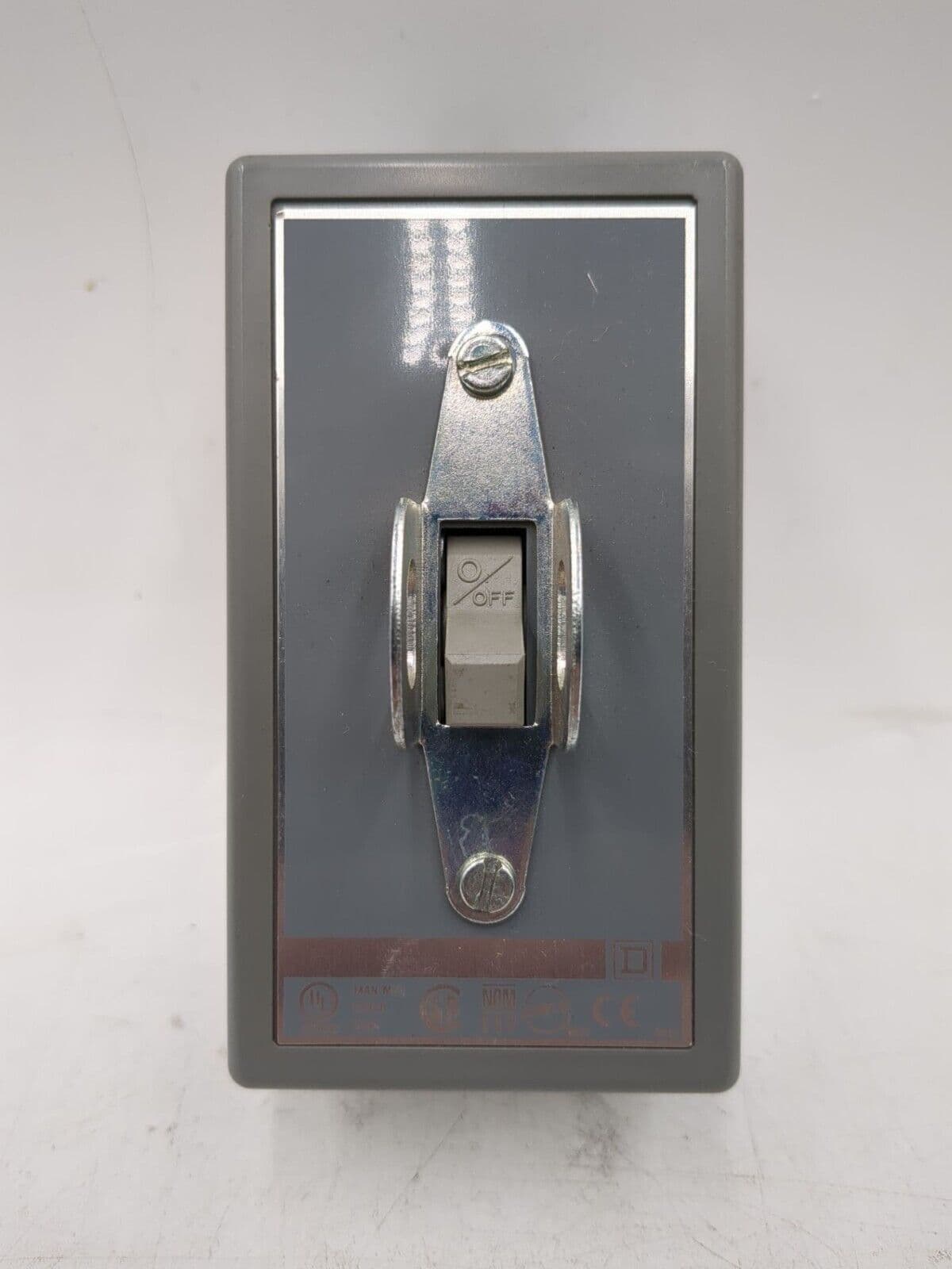 Square D 2510KO2 30A 600V 3P Manual Motor Controller On/Off Switch Used