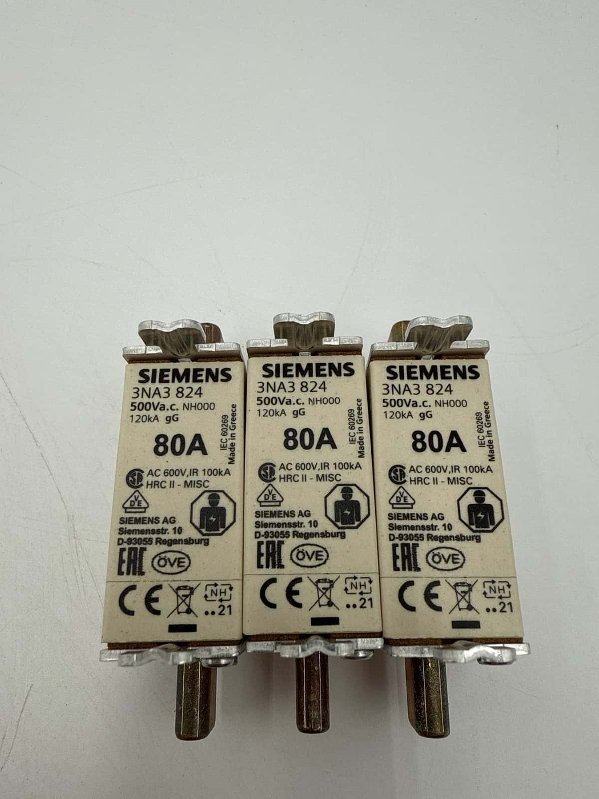 Siemens 3NA3824 Fuse — image 1 of 6