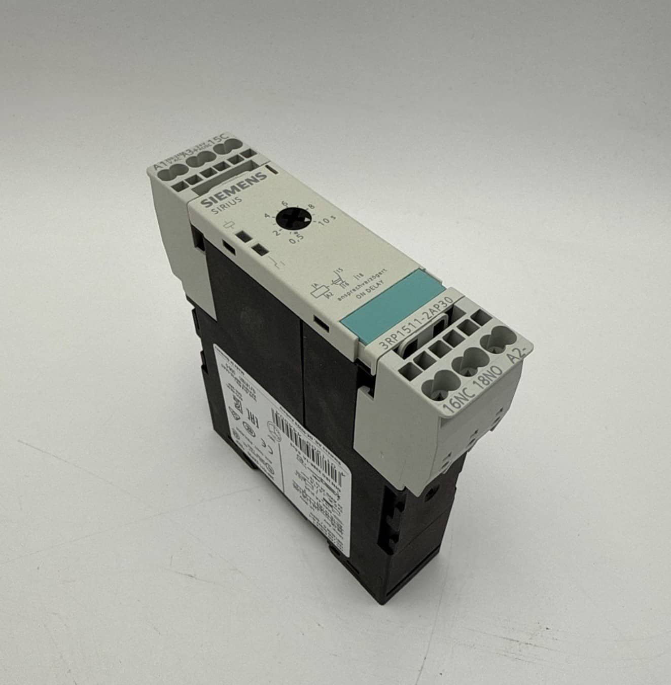 Siemens 3RP1511-2AP30 Timing Relay 0.5-10 SEC 200-240VAC 24VDC