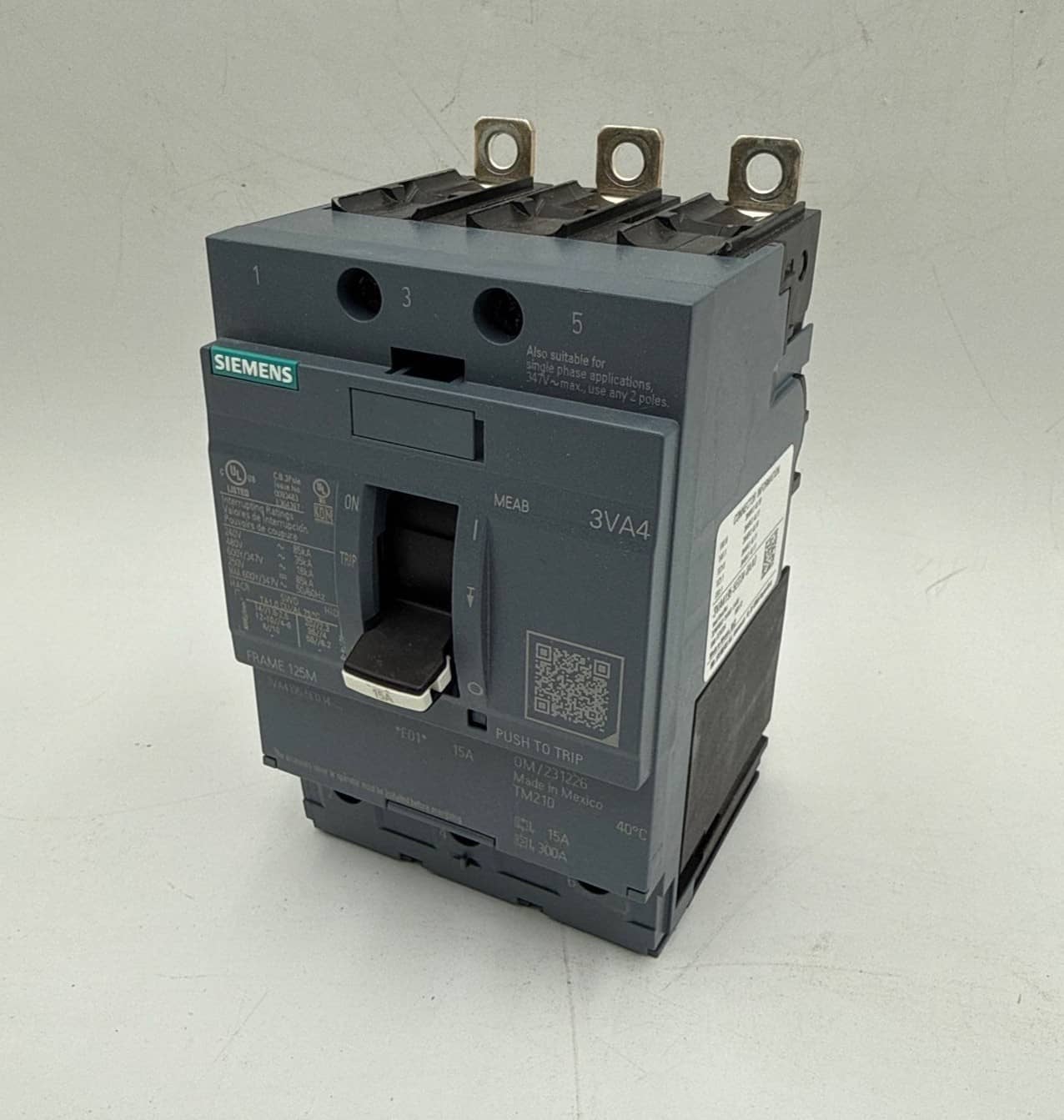 Siemens 3VA4195-5ED34-0AA0 Circuit Breaker — image 1 of 9