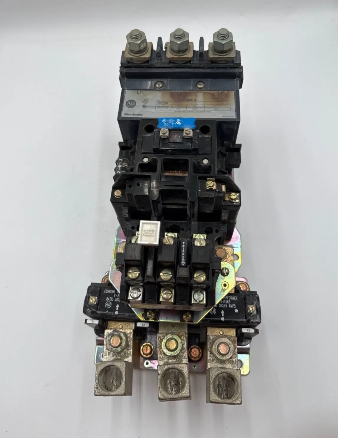 Allen Bradley 509-FOD Starter Size 5 270A 3P 600V 3PH 200HP Coil 110/120V Open