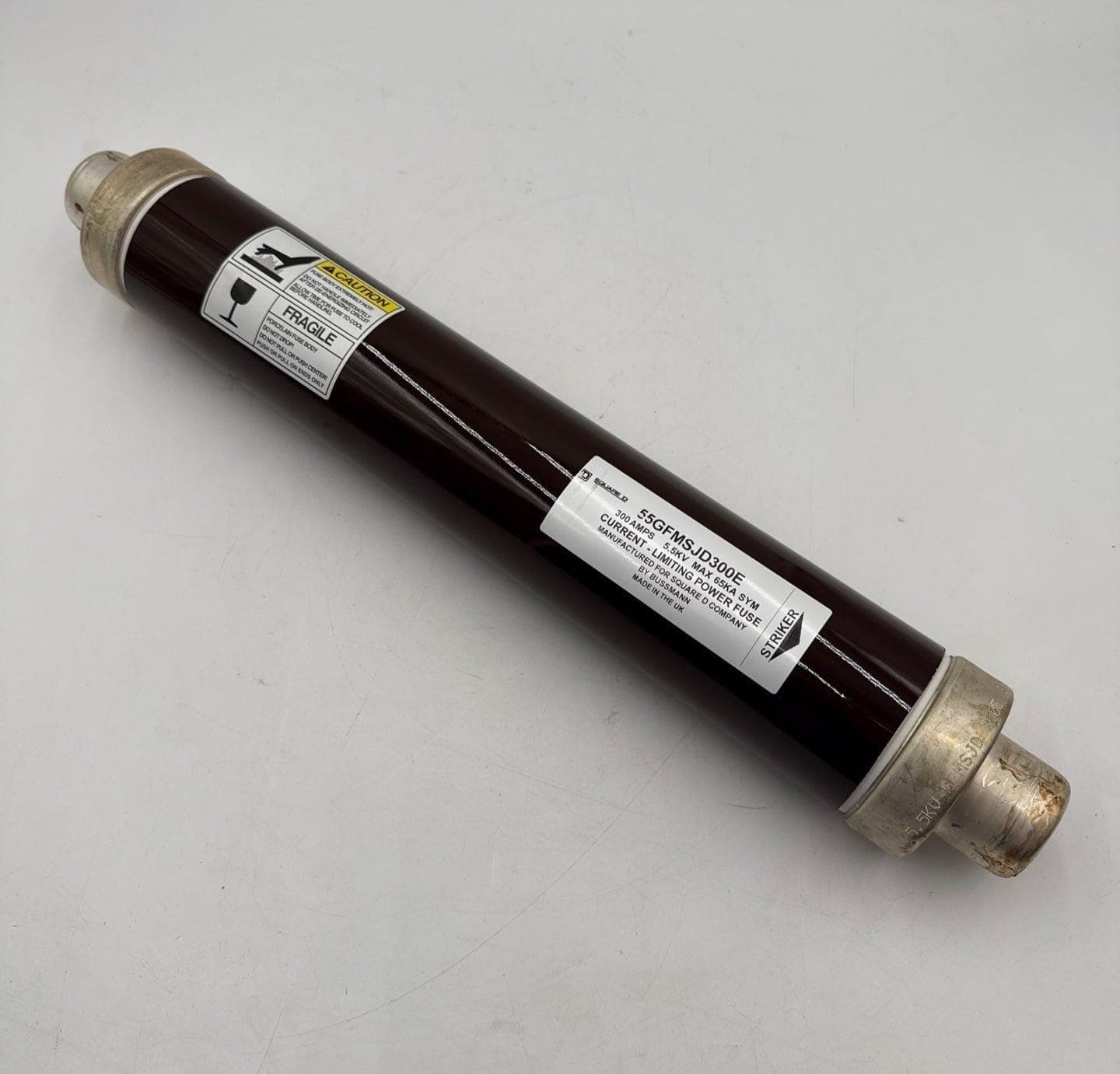 Square D 55GFMSJD300E Current Limiting Power Fuse 300A 5.5kV 65kA E Rated 300Amp