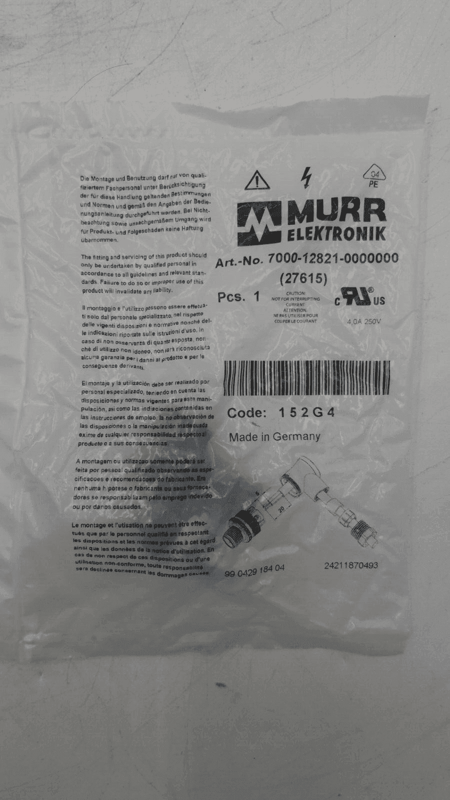 MURR ELEKTRONIK 7000-12821-0000000
