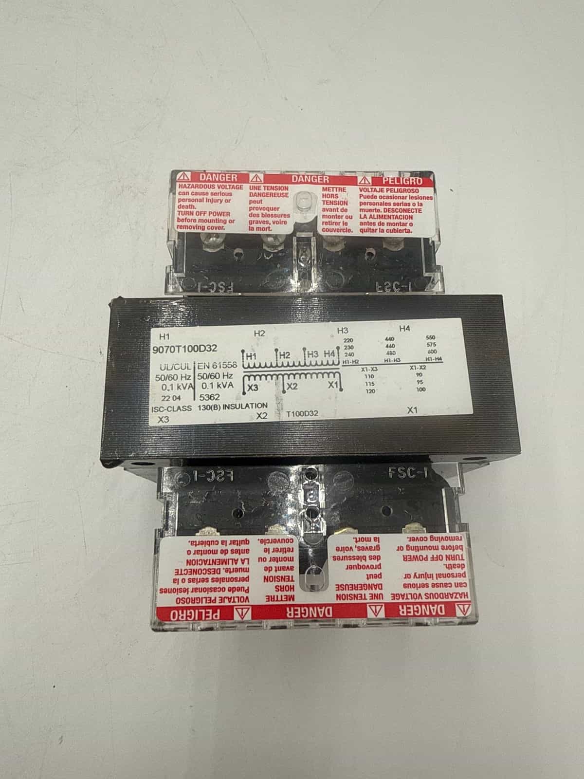Square D 9070T100D32 Control Transformer — image 1 of 6