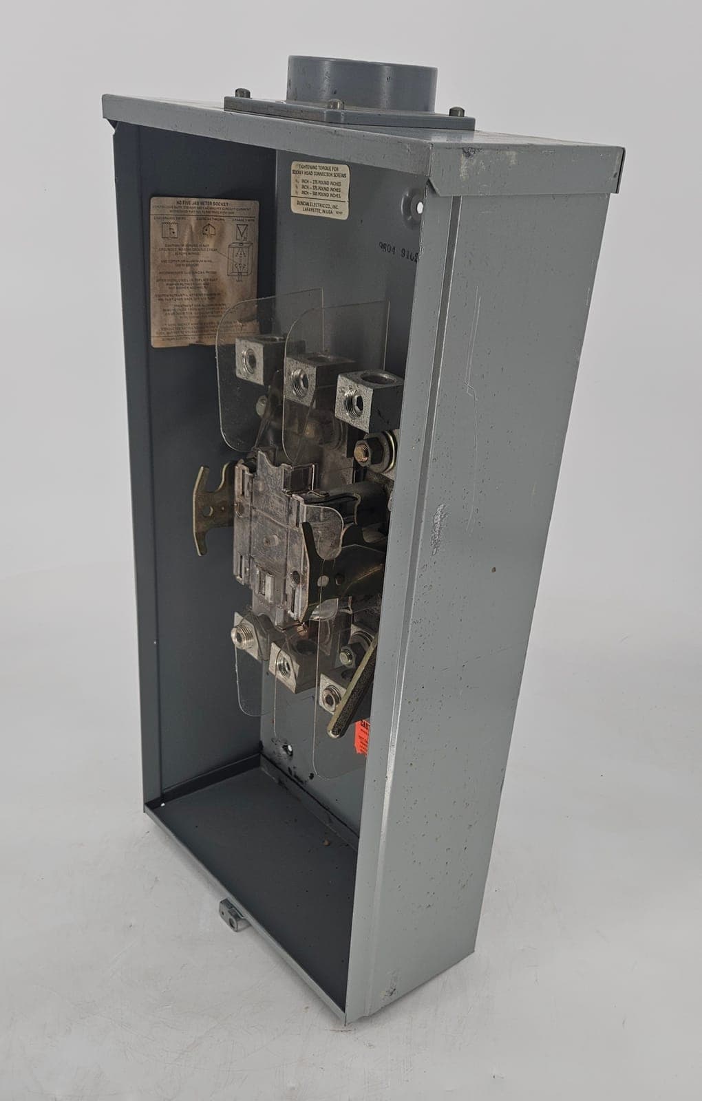 Siemens Talon 9804-9142 Meter Socket 200 Amp, 7 Jaw, 3-Phase, Lever Bypass