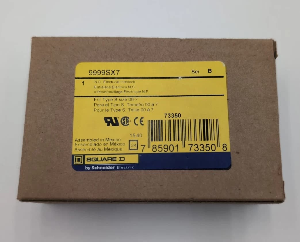 Square D 9999SX7 Electrical Interlock Auxiliary Contact Kit 10A 600V Size 00-7