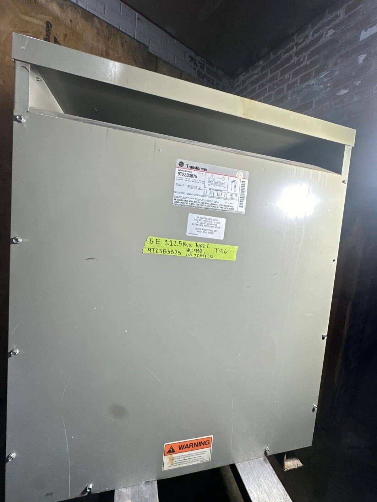 GE 9T23B3875 Dry Type Transformers — image 1 of 5
