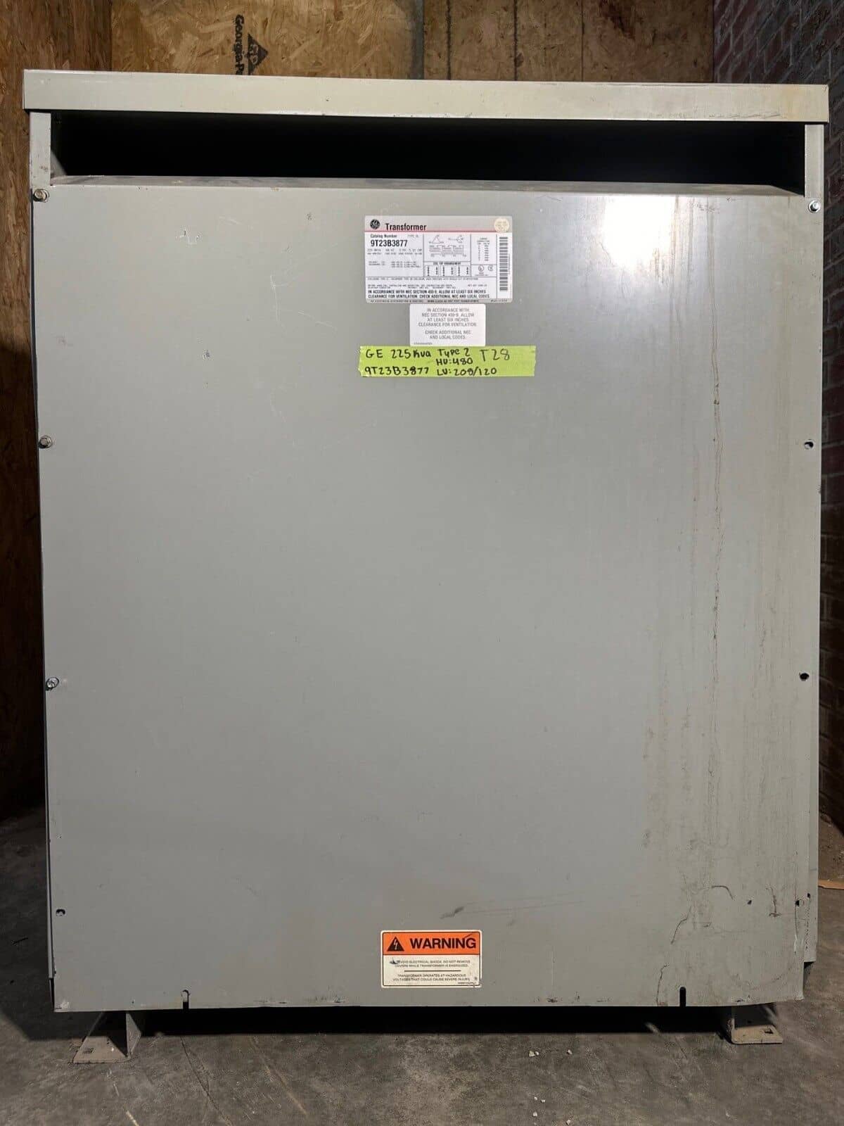 GE 9T23B3877 Dry Type Transformers — image 1 of 5
