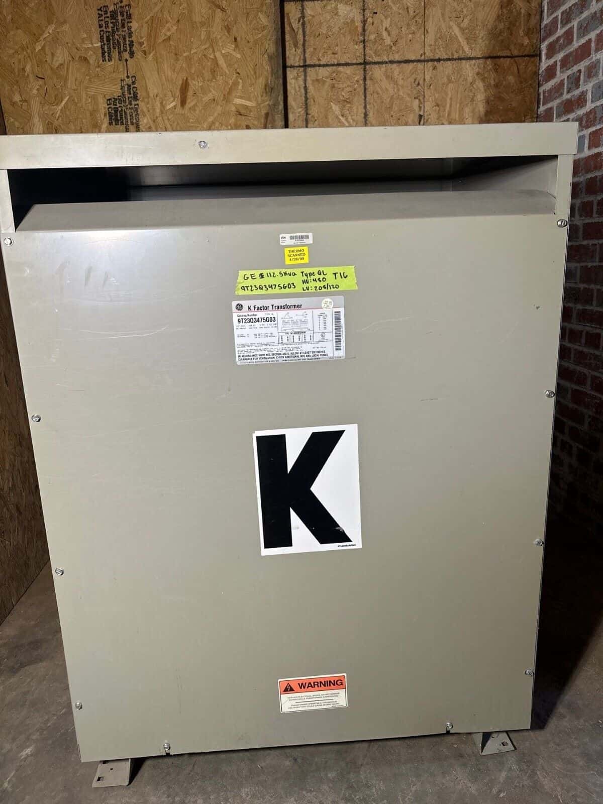 GE 9T23Q3475G03 Dry Type Transformers — image 1 of 5