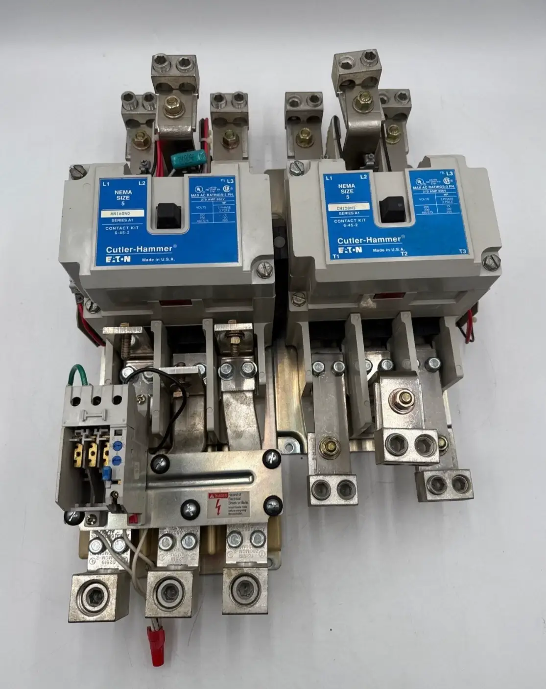 Eaton AN16SN0 NEMA Size 5 Reversing Starter CN15SN3 270A 3P 200HP Coil 110/120V