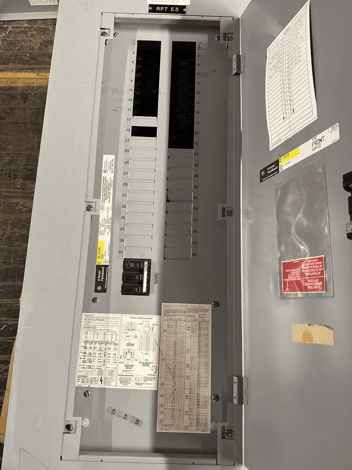 GE AQF3421ABX Panel — image 1 of 10