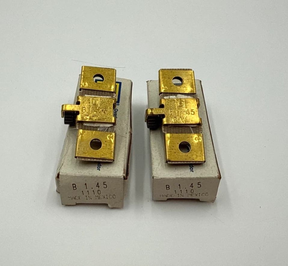 2PC Lot Square D B1.45 Thermal Overload Relay Heater Element B145 1.02-1.27 Amp