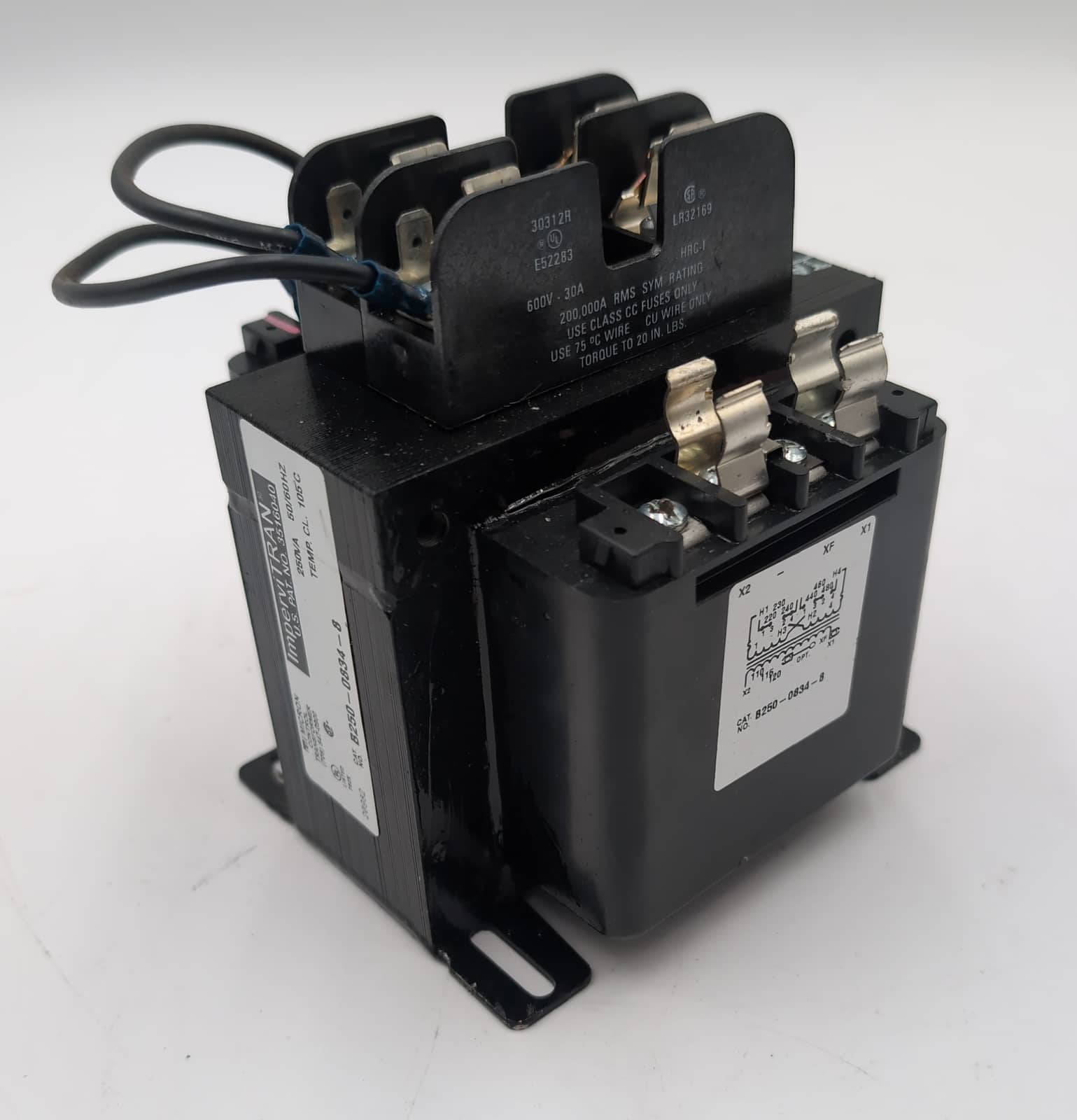 Micron B250-0834-8 ImperviTRAN Control Transformer 250VA 240/480V to 120V