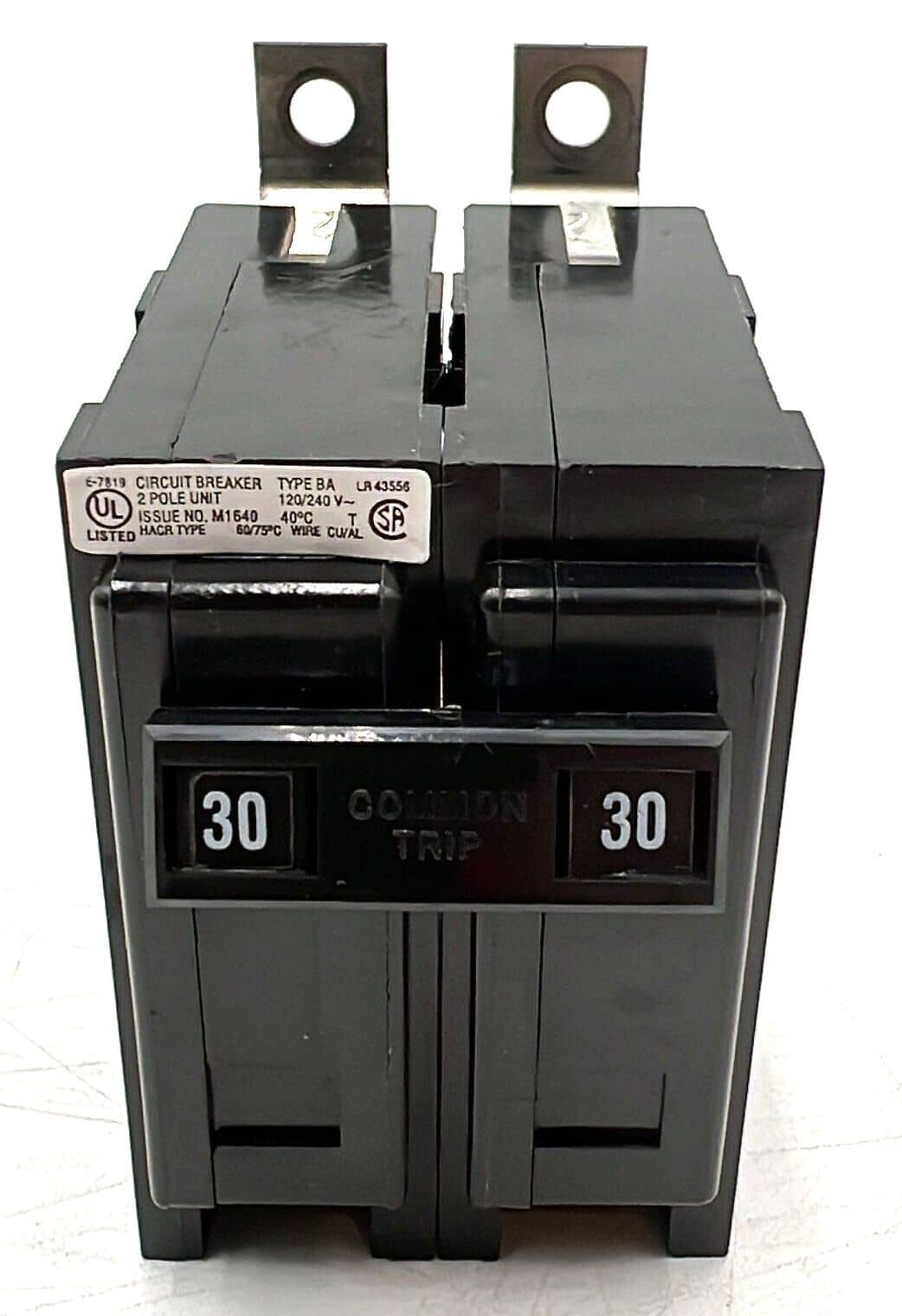 Cutler-Hammer BAB2030H Circuit Breaker 30A 2P 120/240V BA 30 Amp 2 Pole